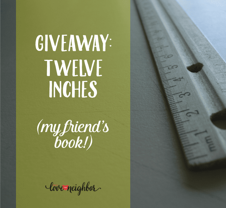 Giveaway: Twelve Inches (my friend’s book!)