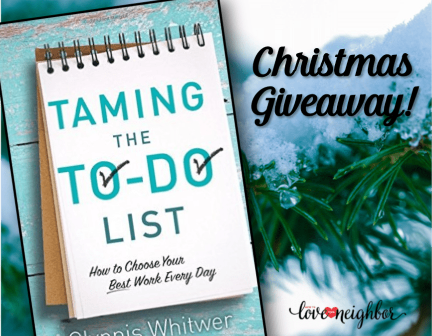 Giveaway: Taming the To-Do List by Glynnis Whitwer