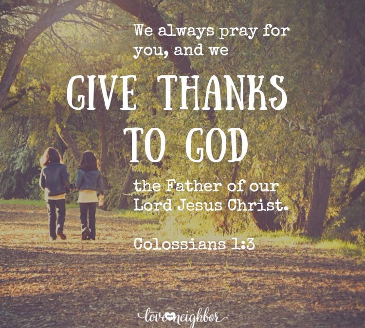 Happy Thanksgiving to you and your neighbors!