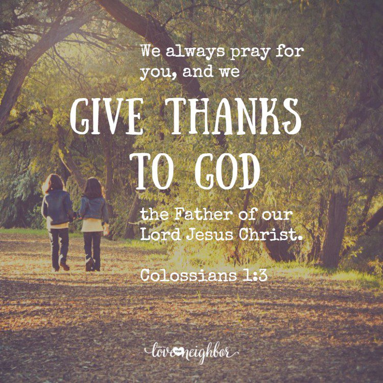 Happy Thanksgiving to you and your neighbors!